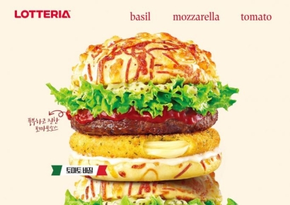 롯데리아, '나폴리맛피아 모짜렐라버거' 상시판매 전환