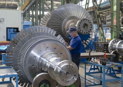 [르포]두코바니 5·6호기 터빈 제조 '두산스코다파워'…"체코 원전 현지화 핵심"