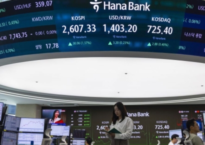 간만에 2600대 회복…코스피 1.17% 상승마감
