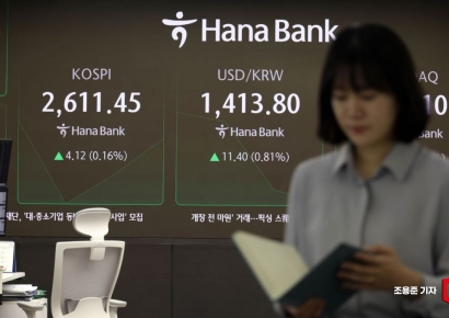 [포토] 미 증시 폭등에도 코스피 약보합