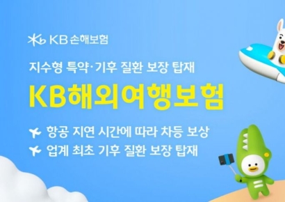 KB손보, 지수형 특약·기후질환 보장 담은 '해외여행보험' 출시