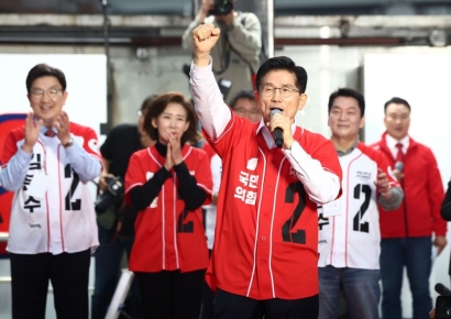 李대세론에 힘빠진 보수결집…김문수 '공중전·권역유세' 총력