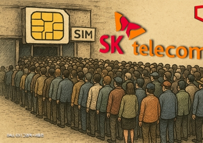 SKT 복제폰 위험 불거지자 하루 유심교체 33만명…최대 인원 몰렸다 