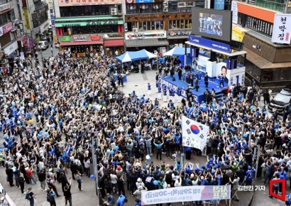 [포토] 이재명, 인천 남동구 유세