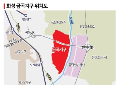 화성 동탄신도시 옆 '금곡지구' 도시개발사업 본궤도