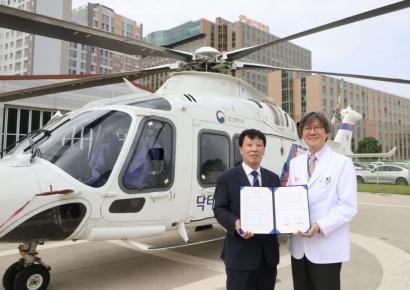 현대건설, 국내 최대 원전 건설현장에 닥터헬기 이송체계 갖춰