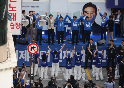 이재명 "국익 지키는 외교안보 강국" 강조…수도권 집중 유세도
