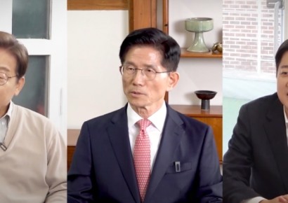 "마지막 키스 언제였나" 홍진경 질문에…이재명·김문수·이준석 답변은?