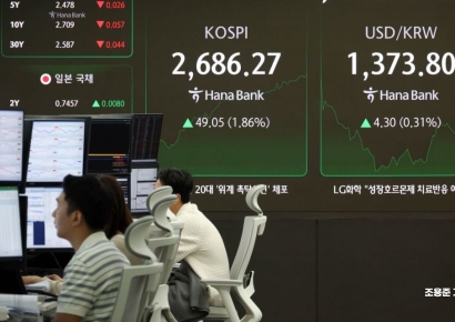 [포토] 코스피 장중 2% 접근