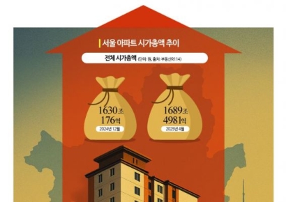 [단독]강남구 아파트 시총 300조 뚫었다…서울 외곽은 감소 '양극화'