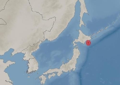 日홋카이도 남쪽 해역 규모 6.1 지진