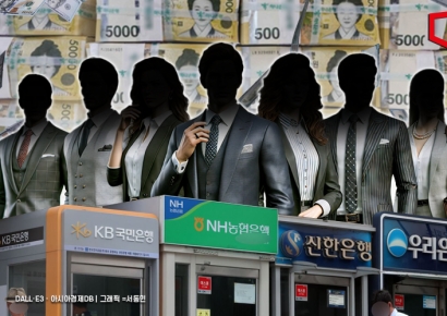 직원들 연봉 1억에 퇴직금 3억원 챙겼다…이자이익만 40조 육박한 은행들