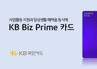 KB국민카드, 고소득사업자용 '비즈프라임 카드' 출시