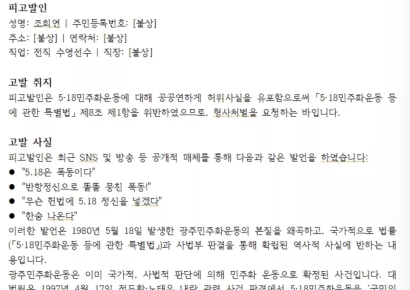 5·18 비하에 누리꾼과 설전…'수영 금' 출신 논란 일자 사과
