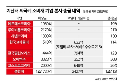 "송금액만 1.4兆…한국은 ATM?" 벌어들인 돈보다 더 보낸 외국계 기업들