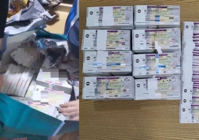 세금 낼 돈 없다더니 배낭 열자 금괴가 '와르르'…'5억원 수표뭉치' 쓰레기로 위장