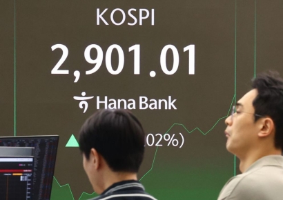 코스피, 3년5개월 만에 2900선 돌파