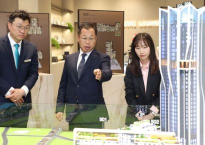 정희민 포스코이앤씨 사장, 용산정비창 현장 방문…"최고급 랜드마크 건설"