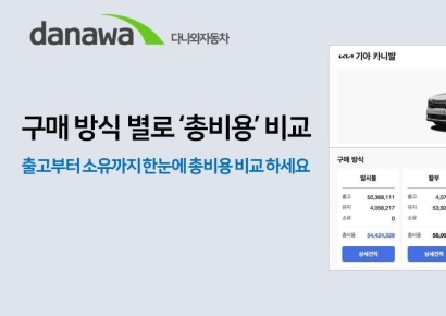 "신차 유지비용도 비교한다"…다나와자동차, '구매 비용 비교' 서비스 오픈