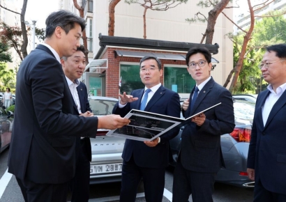 대우건설 김보현 사장, 개포우성7차 재건축 현장방문…입찰 전부터 등판