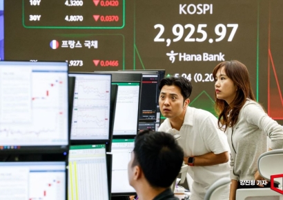[포토] '이스라엘의 이란 공습' 소식에 코스피 하락 전환