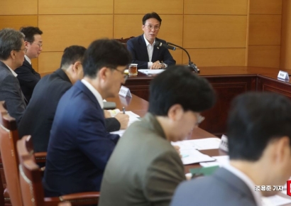 [포토] 사회분야 업무보고 받는 김민석 후보자