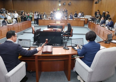 김민석 前부인 증인채택 놓고 여야 충돌…"전 배우자는 이젠 남" vs "유학경비 밝혀야"
