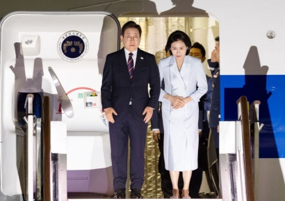 李대통령, G7 일정 마치고 서울 도착…"대한민국 외교 새 도약"