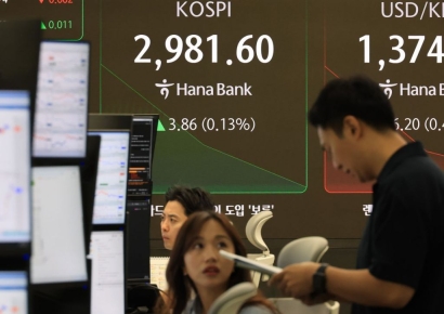 코스피 2980선 강보합…코스닥도 보합권서 등락