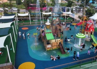 도심 속 피서지, 포항 침촌근린공원 물놀이터 내달 1일 본격 개장