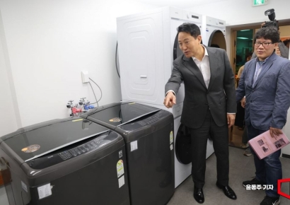 [포토] 온기창고 찾은 오세훈 시장