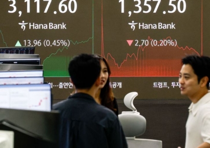 코스피, 개인 순매수 유입에 장중 강보합권