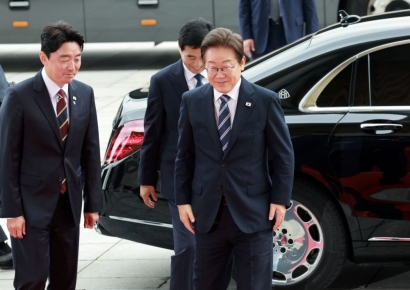 [속보]이재명 대통령, 국회 도착…첫 추경안 시정연설