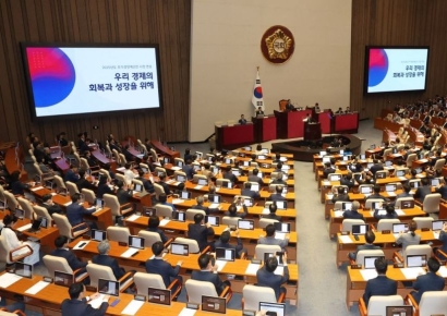 [포토] 이재명 대통령 국회 시정연설