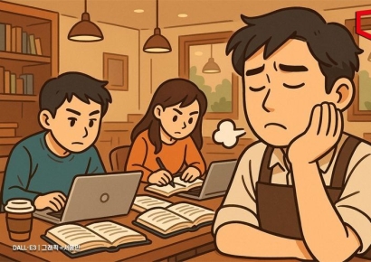 장사도 안되는데…카페 빌런 '카공족', 법으로 못막나