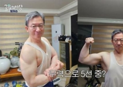 "3대 500 치겠는걸"…60대 정성호 '근육'에 누리꾼도 감탄