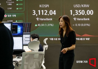 [포토] 코스피, '다시 3100'