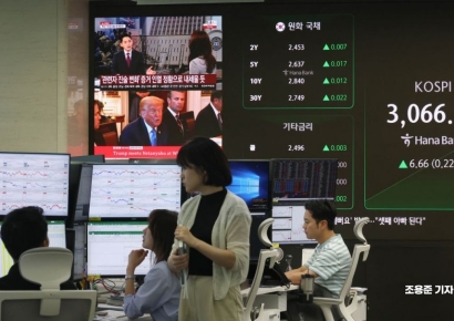 [포토] 미, 관세 서한 발송, 선방하는 코스피