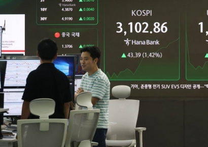 코스피, 외인·기관 동반 순매수에 3100선 '회복'