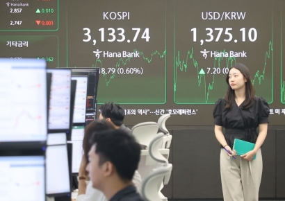 코스피, 사흘 연속 강세 3130선 마감…3년9개월만에 최고