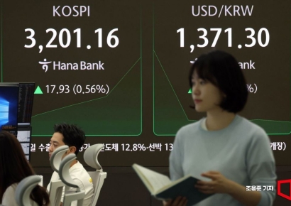 [포토] 코스피 장중 3200 돌파