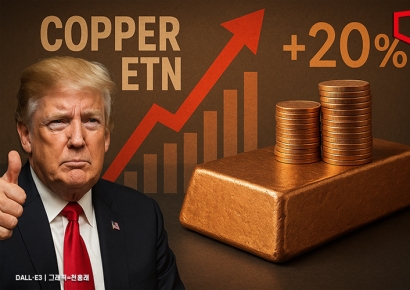 트럼프 구리 관세 예고에 구리 ETN '들썩'