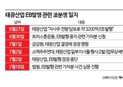 태광그룹 EB논란, 18일 法심문 시작…신사업 진출 향방 '촉각'[Invest&Law]