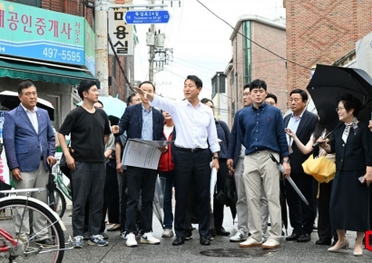 오세훈, 자양동 재개발 현장 찾아 "착공·입주 속도 내도록 유도"