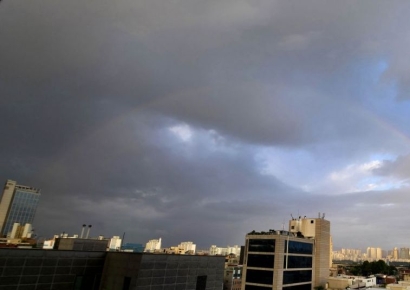 [포토] 무지개 걸린 하늘