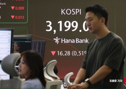 [포토]  3,200선 내려간 코스피