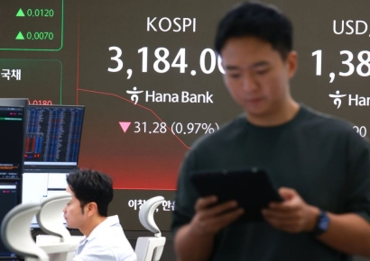 코스피 장 초반 3200선 하회…코스닥도 약세 출발