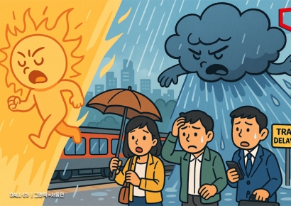 "날씨 왜 이래" 폭염 지나니 '400mm 폭우'…하천 범람에 열차 중단