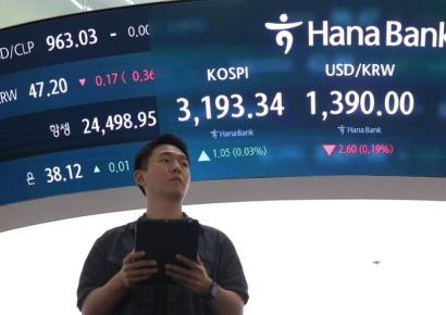 외국인·기관 매도세…코스피·코스닥 동반 하락