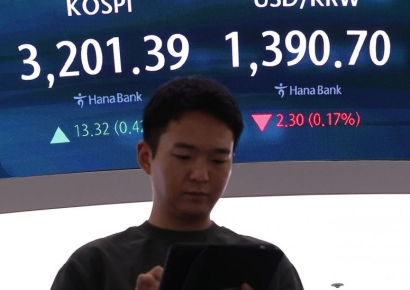 코스피 3200선 탈환…코스닥은 약보합